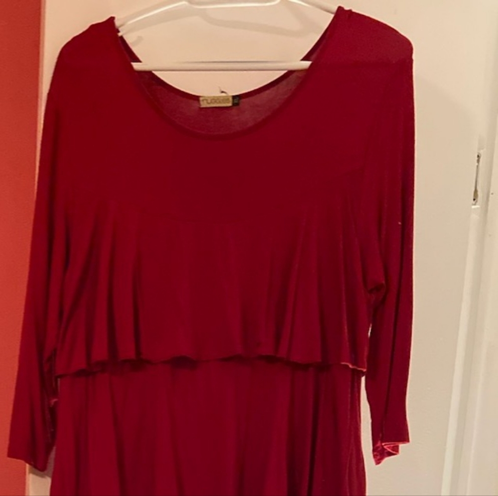 Woman's red nuggles dress